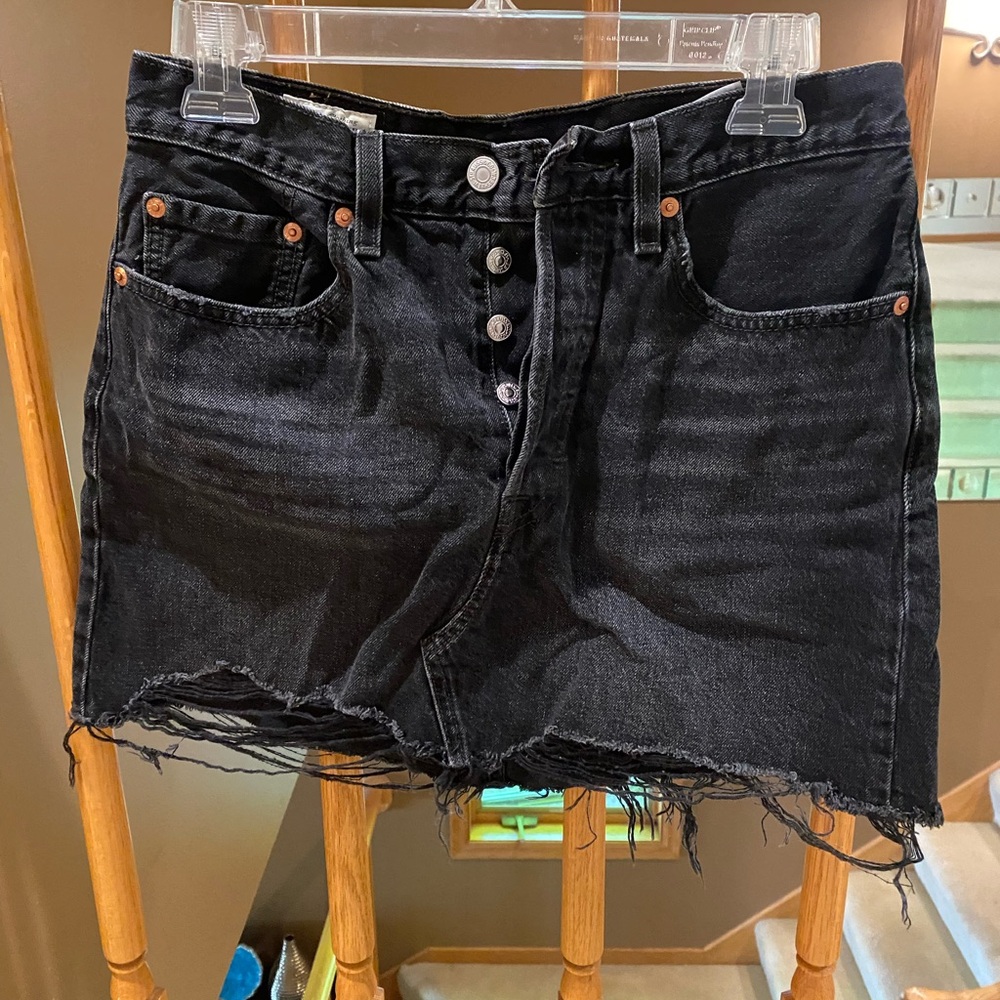 Levi’s Black Denim Mini Skirt